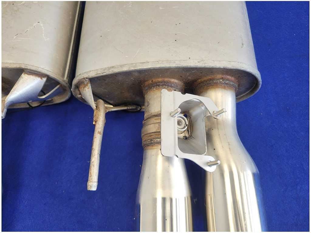 2018 - 2023 Ford Mustang GT S550 Pair Exhaust Mufflers Quad Tip Active FH - The Parts Farm