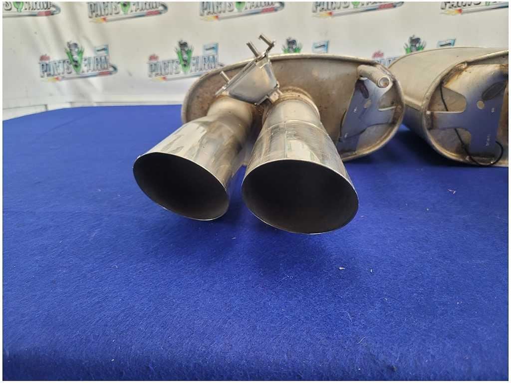 2018 - 2023 Ford Mustang GT S550 Pair Exhaust Mufflers Quad Tip Active FH - The Parts Farm