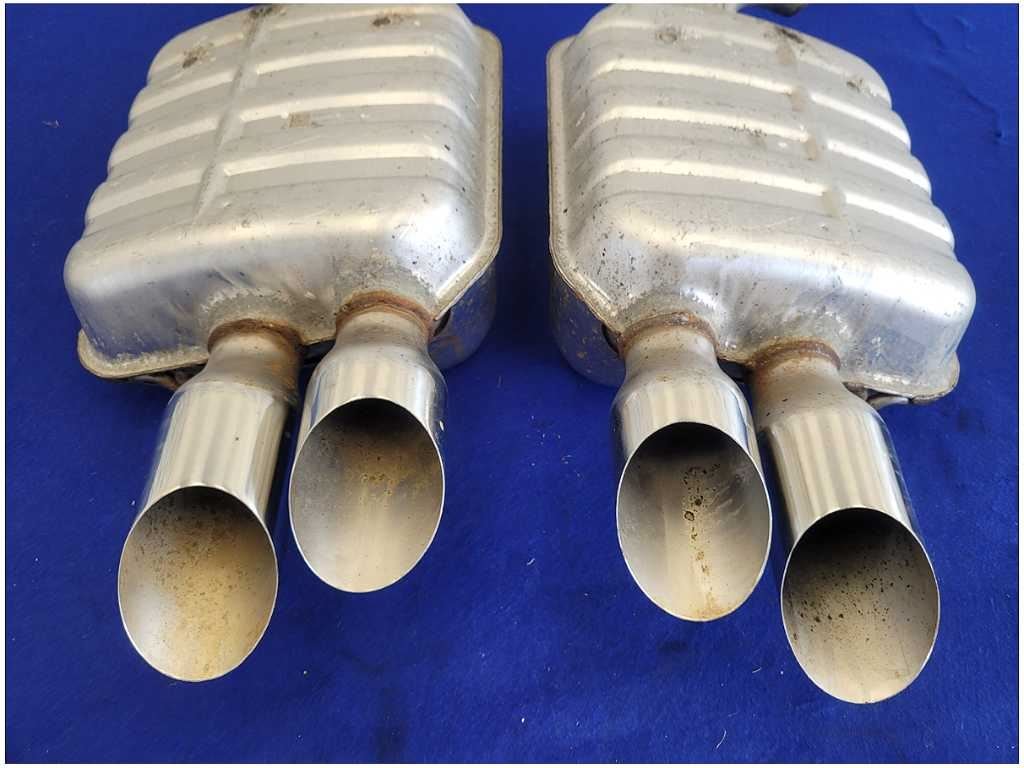 2018 - 2023 Ford Mustang GT S550 Pair Exhaust Mufflers Quad Tip Muffler FH - The Parts Farm