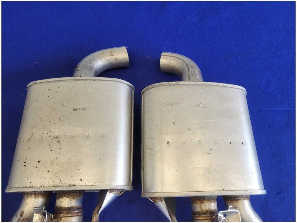 2018 - 2023 Ford Mustang GT S550 Pair Exhaust Mufflers Quad Tip Pipe FH - The Parts Farm
