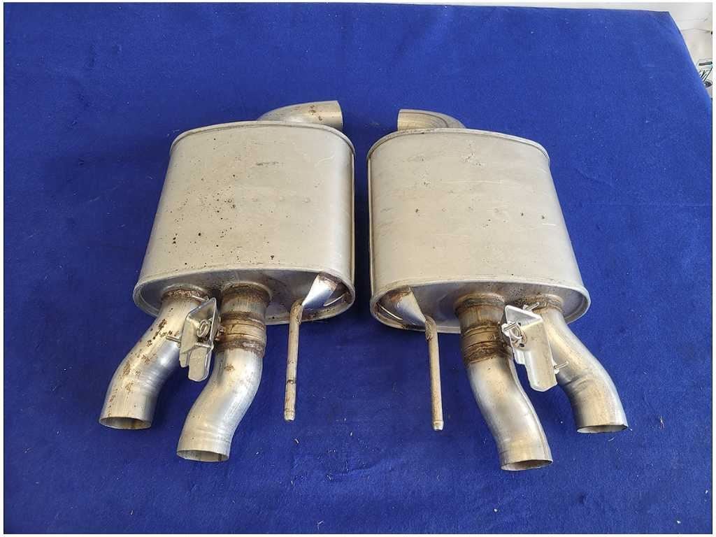 2018 - 2023 Ford Mustang GT S550 Pair Exhaust Mufflers Quad Tip Pipe FH - The Parts Farm