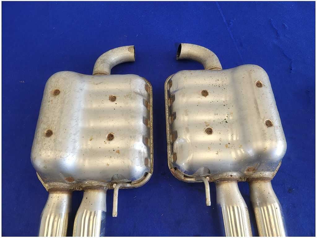 2018 - 2023 Ford Mustang GT S550 Pair Exhaust Mufflers Quad Tip Pipe FH - The Parts Farm