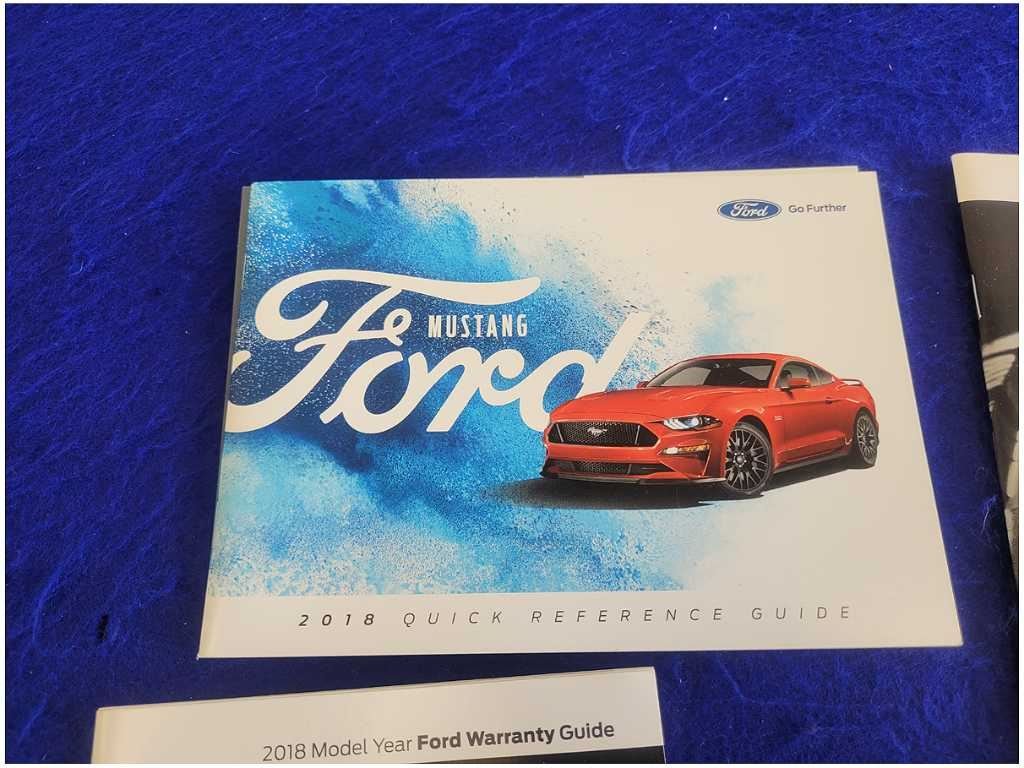 2018 Ford Mustang GT S550 Owner's Manual Booklet Cover Pamphlet 2630 - The Parts Farm