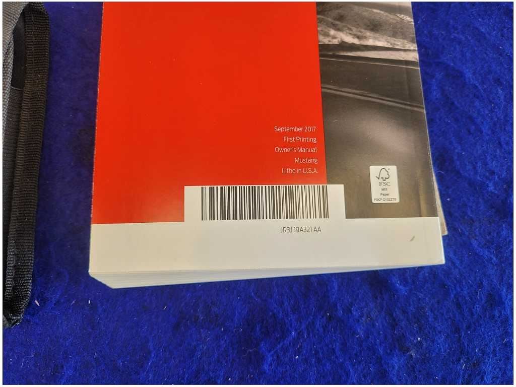 2018 Ford Mustang GT S550 Owner's Manual Booklet Cover Pamphlet 2630 - The Parts Farm