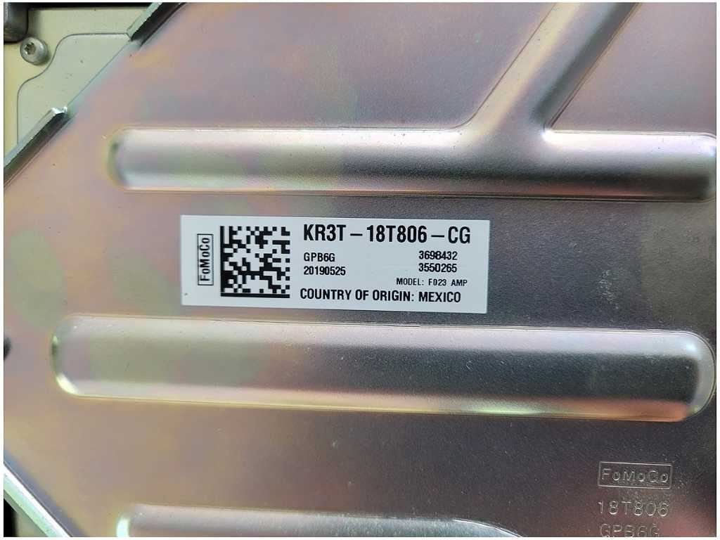 2019 Ford Mustang GT S550 Audio Equipment Radio Amplifier Left Hand Dash 2888 - The Parts Farm