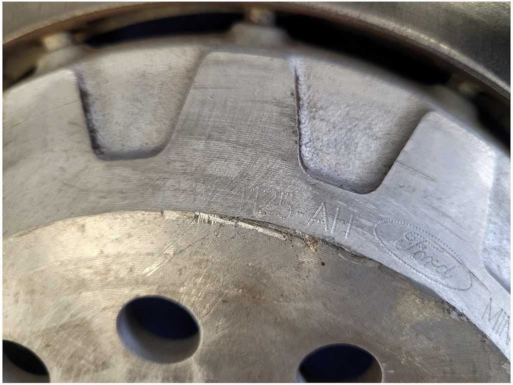 2020 - 2022 Ford Mustang Shelby GT500 Passenger Front Rotor Brake 16.5 Brembo 2142 - The Parts Farm