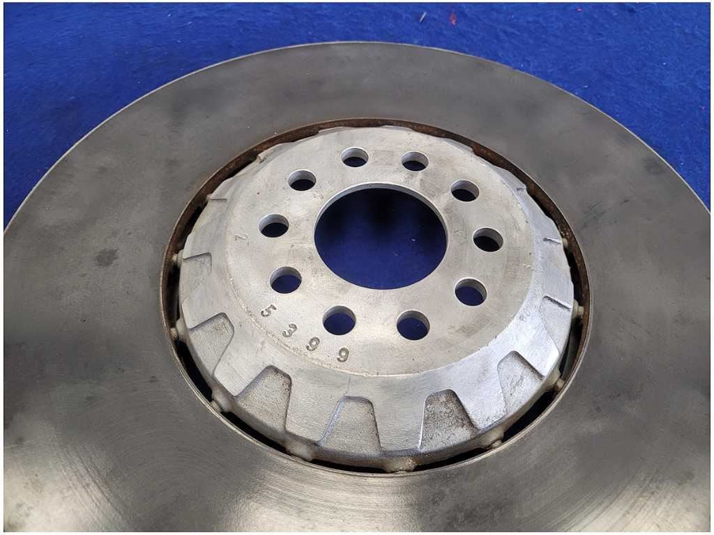 2020 - 2022 Ford Mustang Shelby GT500 Passenger Front Rotor Brake 16.5 Brembo 2142 - The Parts Farm