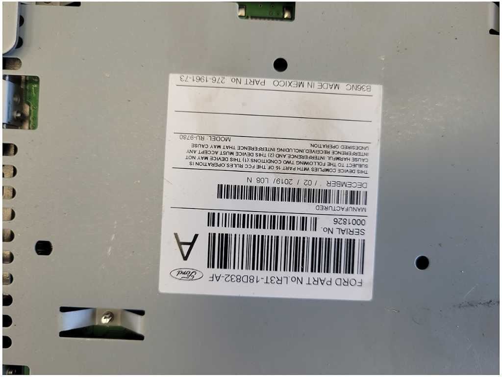 2020 Ford Mustang GT S550 Info 4" Screen Receiver Faceplate Audio 2766 - The Parts Farm