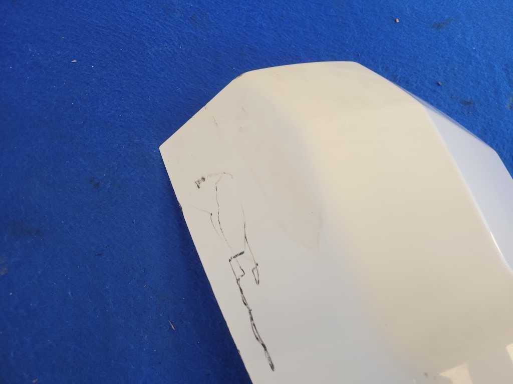 2022 Ford F250SD Pickup Truck Passenger Lower Cab Corner Molding Paint Z1 2581 - The Parts Farm