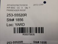 2012 Nissan Leaf Passenger Roof Curtain Air Bag 1856 - The Parts Farm
