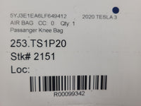2020 Tesla Model 3 Passenger Lower Knee Air Bag 2151 - The Parts Farm
