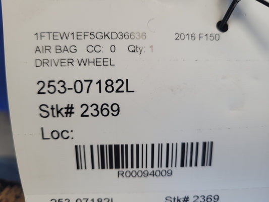 2015-2017 Ford F150 Pickup Truck Air Bag Driver Steering Wheel 2369