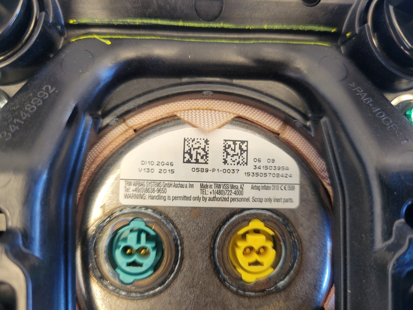 2015-2017 Ford F150 Pickup Truck Air Bag Driver Steering Wheel 2369 - The Parts Farm