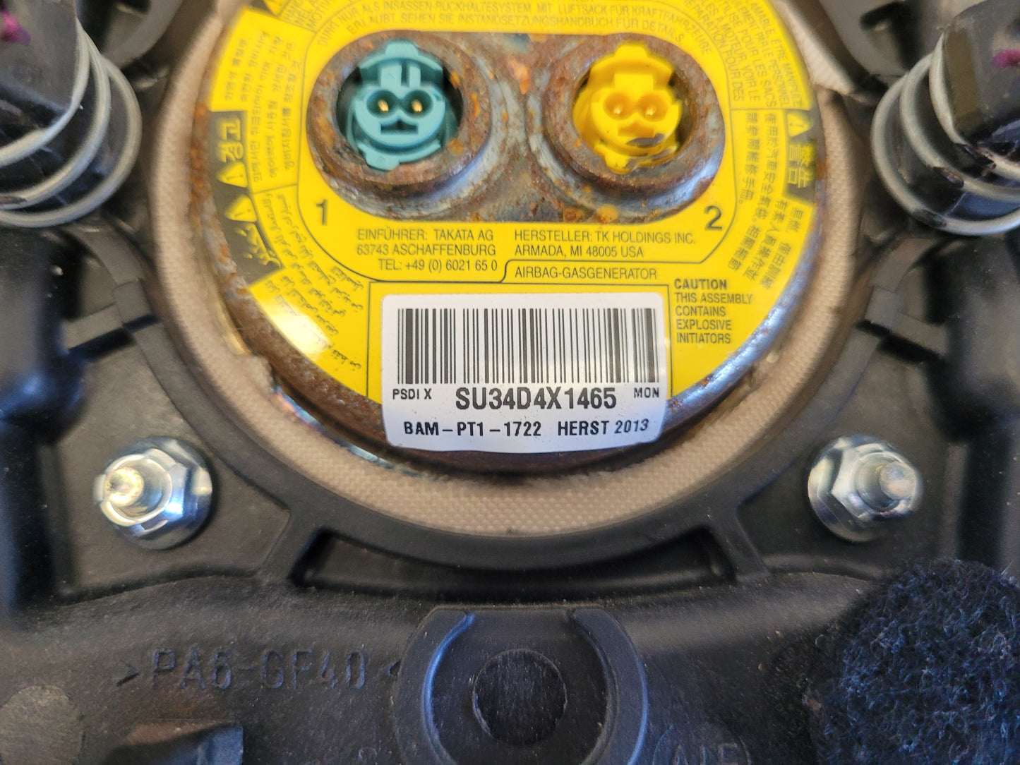 2013 Chevrolet Camaro SS Coupe Driver Air Bag Steering Wheel 2459 - The Parts Farm