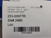 2011 Chevrolet Camaro SS Coupe Passenger Roof or Curtain Air Bag 2480 - The Parts Farm