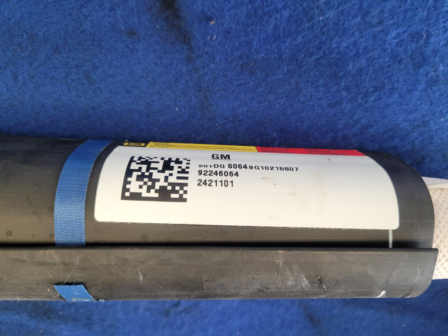 2011 Chevrolet Camaro SS Coupe Passenger Roof or Curtain Air Bag 2480 - The Parts Farm