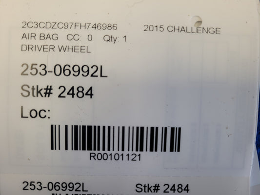 2015 Dodge Challenger SRT8 Air Bag Steering Wheel Driver Dash 2484