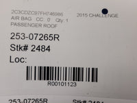 2015 Dodge Challenger SRT8 Passenger Roof or Curtain Air Bag 2484 - The Parts Farm