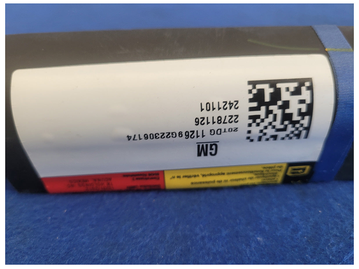 2013 Chevrolet Camaro SS Coupe Passenger Roof or Curtain Air Bag 2503 - The Parts Farm