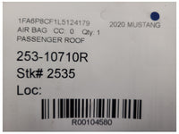 2020 Ford Mustang GT S550 Passenger Roof Curtain Air Bag 2535 - The Parts Farm