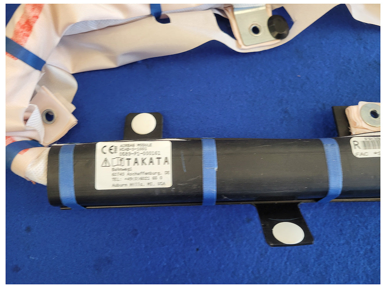 2015-2017 Ford Mustang GT S550 Coupe Passenger Upper Roof Curtain Air Bag 2566 - The Parts Farm