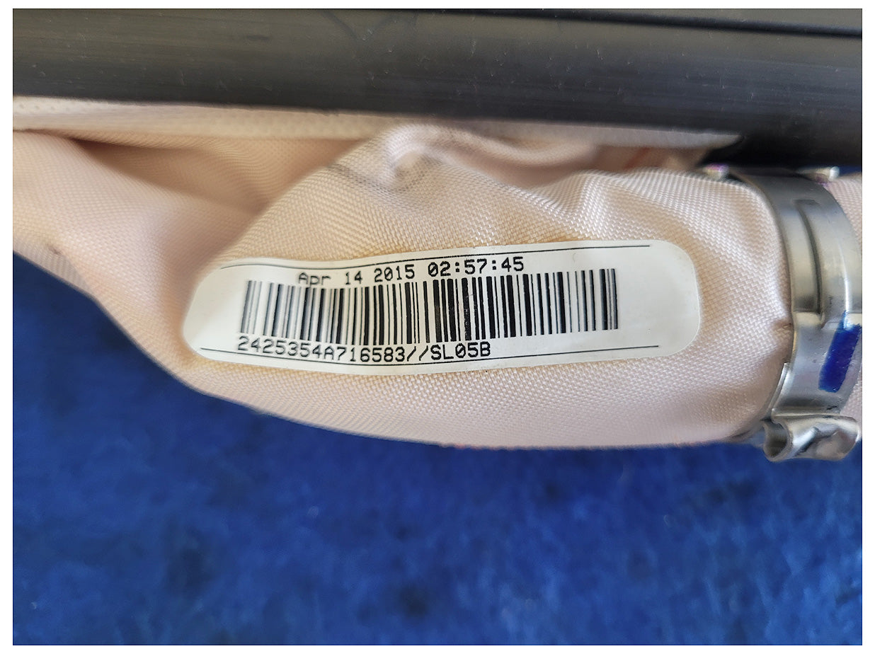 2015 Chevrolet Camaro SS Coupe Driver Roof Curtain Air Bag 2554 - The Parts Farm