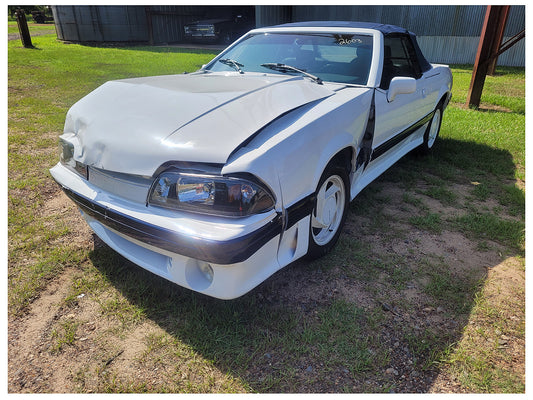 Stock 2603. 1990 Ford Mustang Mclaren Convertible Clear Title Frame Shell