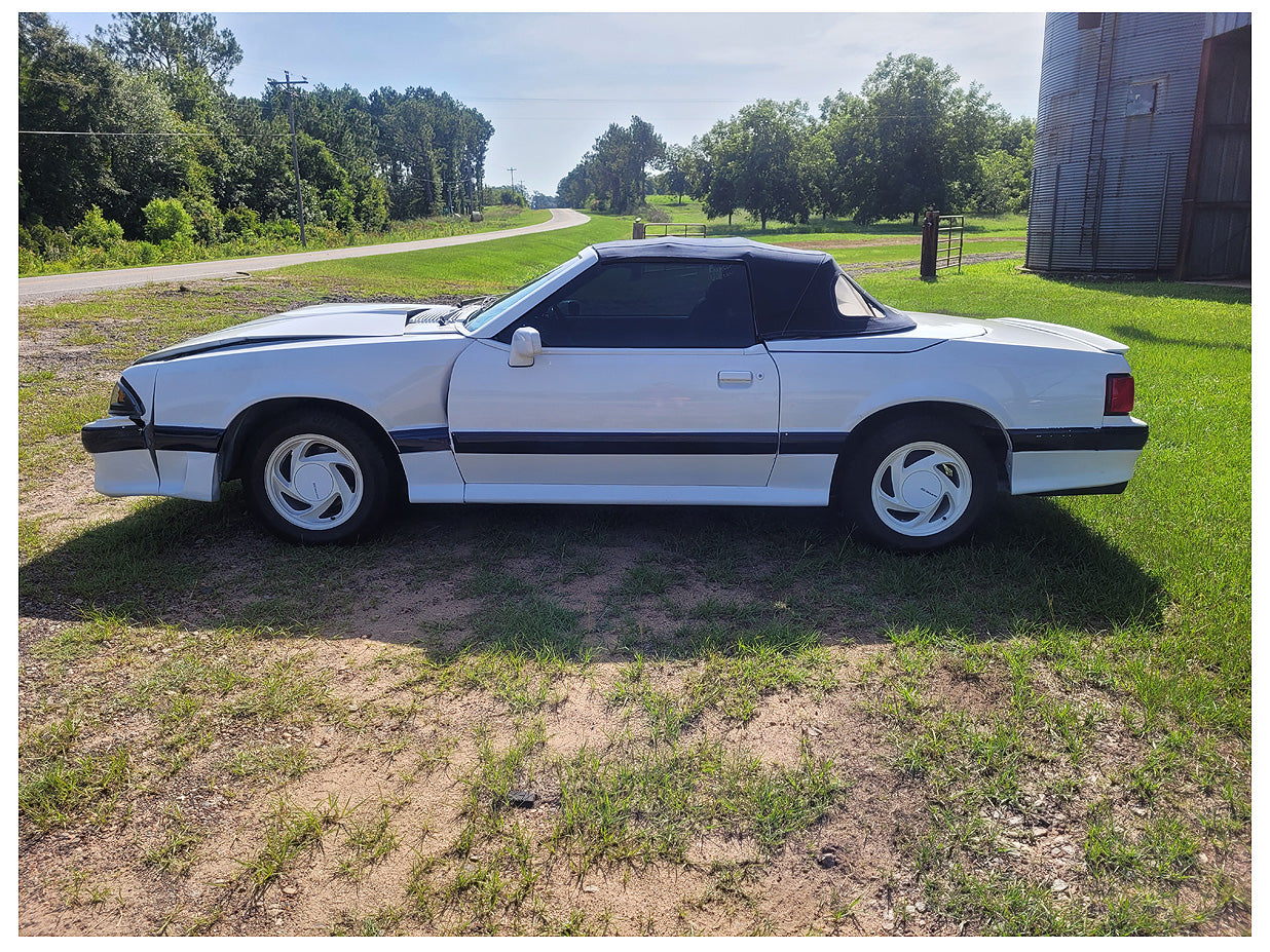 Stock 2603. 1990 Ford Mustang Mclaren Convertible Clear Title Frame Shell