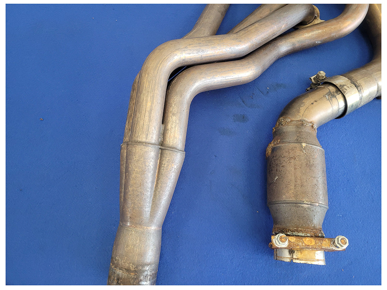 2011-2014 Ford Mustang GT 5.0L American Racing Long Tube Headers Mid Pipe 2606 - The Parts Farm