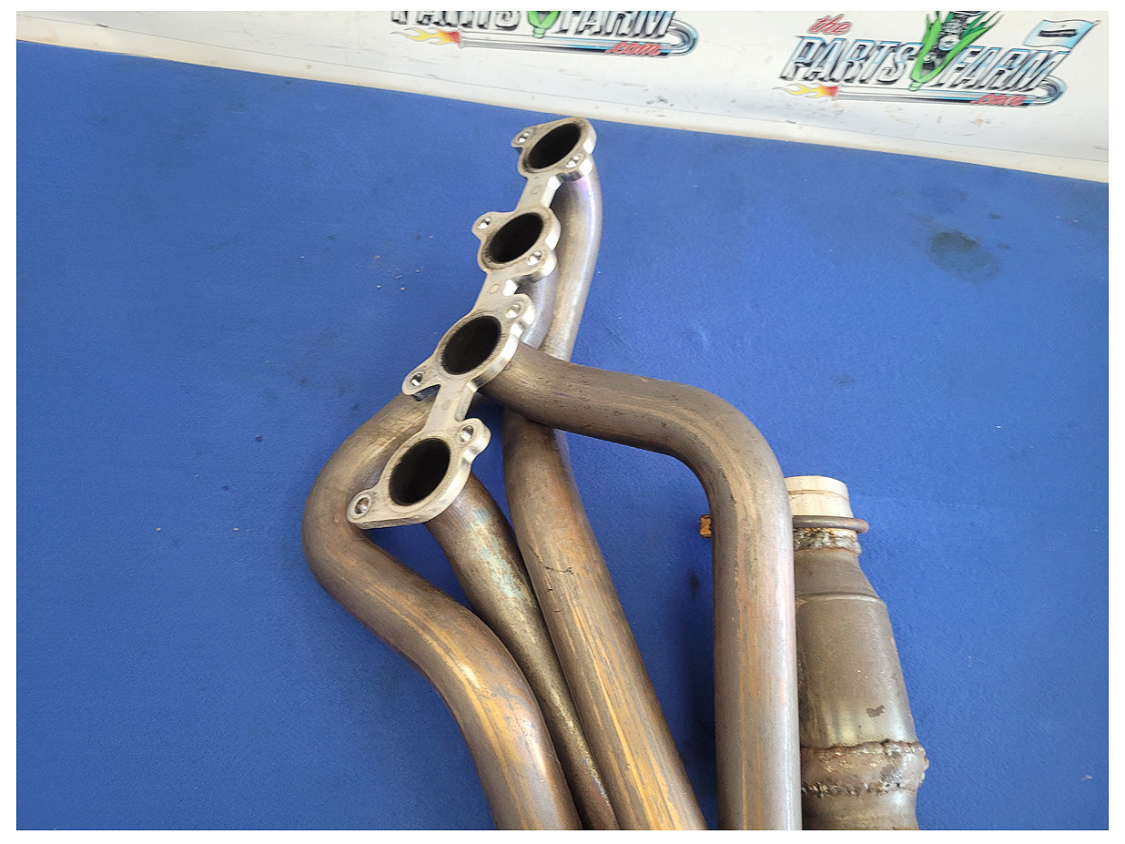 2011-2014 Ford Mustang GT 5.0L American Racing Long Tube Headers Mid Pipe 2606 - The Parts Farm