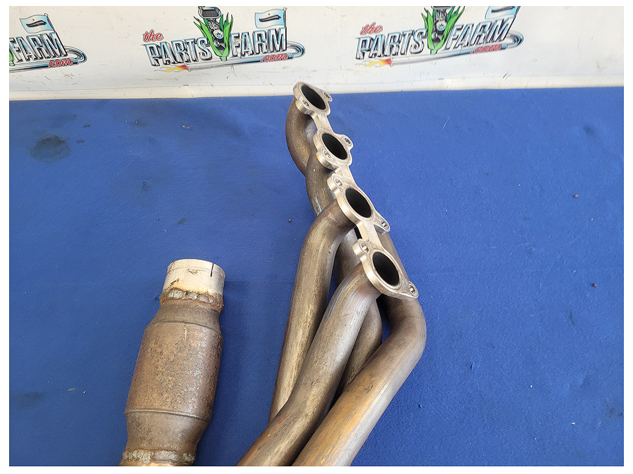 2011-2014 Ford Mustang GT 5.0L American Racing Long Tube Headers Mid Pipe 2606 - The Parts Farm