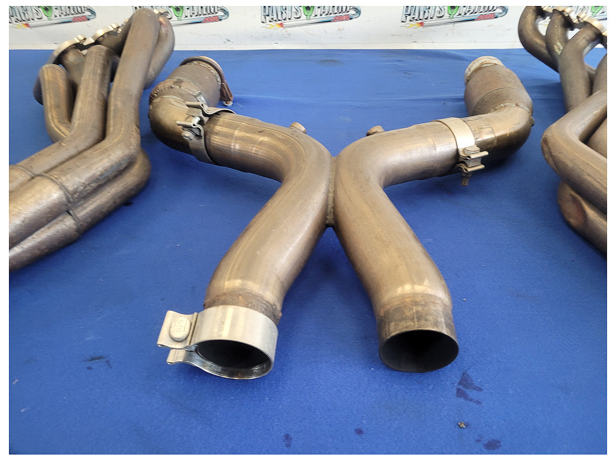 2011-2014 Ford Mustang GT 5.0L American Racing Long Tube Headers Mid Pipe 2606 - The Parts Farm