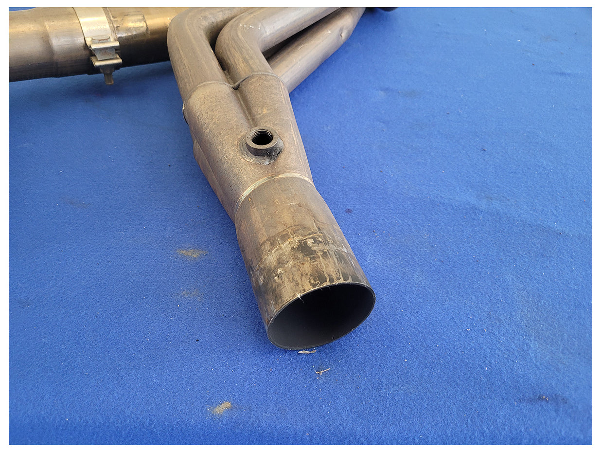 2011-2014 Ford Mustang GT 5.0L American Racing Long Tube Headers Mid Pipe 2606 - The Parts Farm