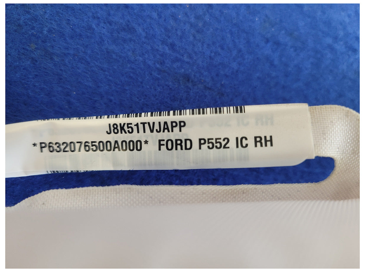 2017 Ford F150 Pickup Truck Passenger Upper Roof Curtain Air Bag 2617 - The Parts Farm