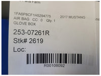 2015-2017 Ford Mustang GT S550 Passenger Glove Box Air Bag Lower Dash 2619 - The Parts Farm
