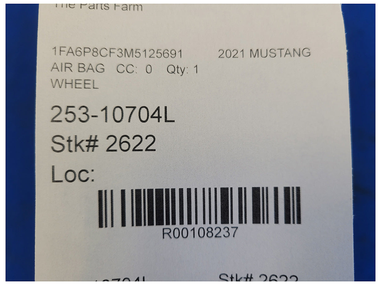 2018-2023 Ford Mustang GT S550 Air Bag Driver Steering Wheel Dash Left Front 2622 - The Parts Farm