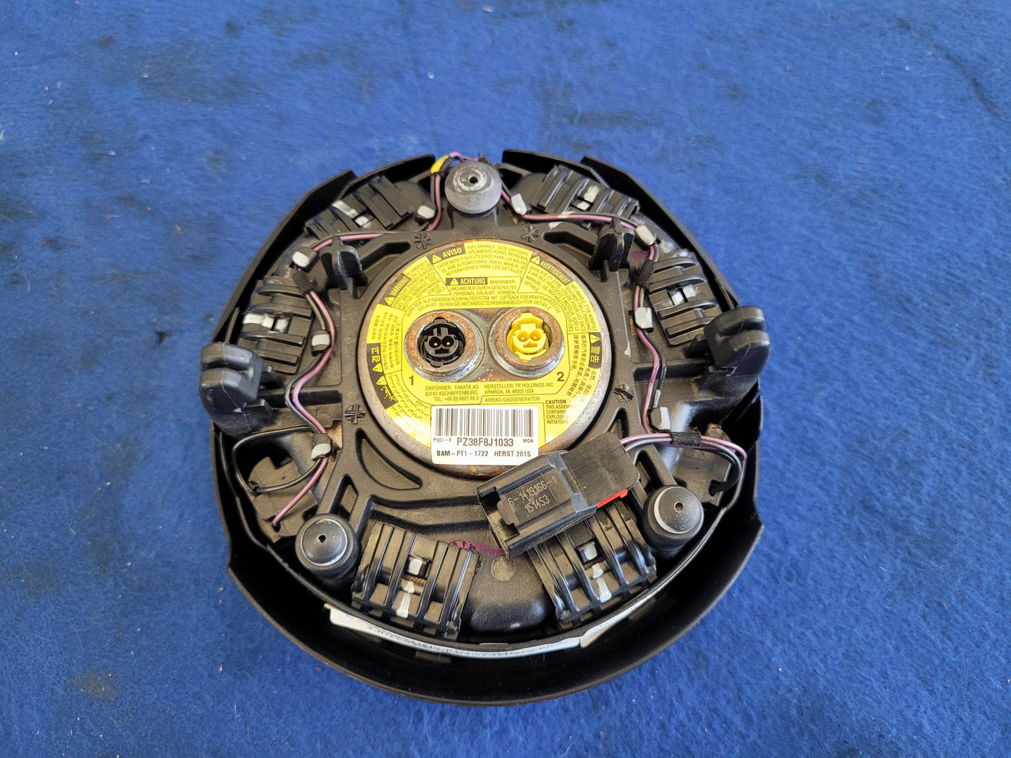 2015-2017 Ford Mustang GT S550 Driver Air Bag Steering Wheel Left LH Dash Front 2618 - The Parts Farm