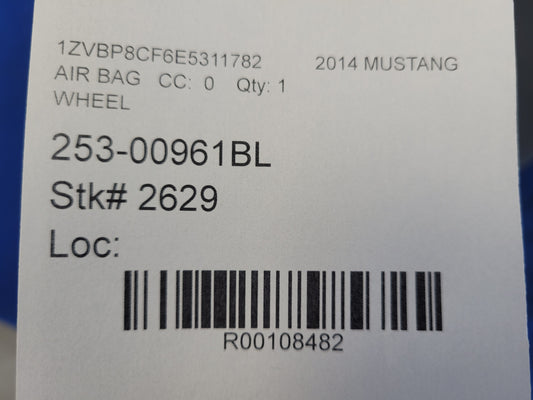 2011-2014 Ford Mustang GT S197 Driver Air Bag Steering Wheel Dash Front Trim 2629