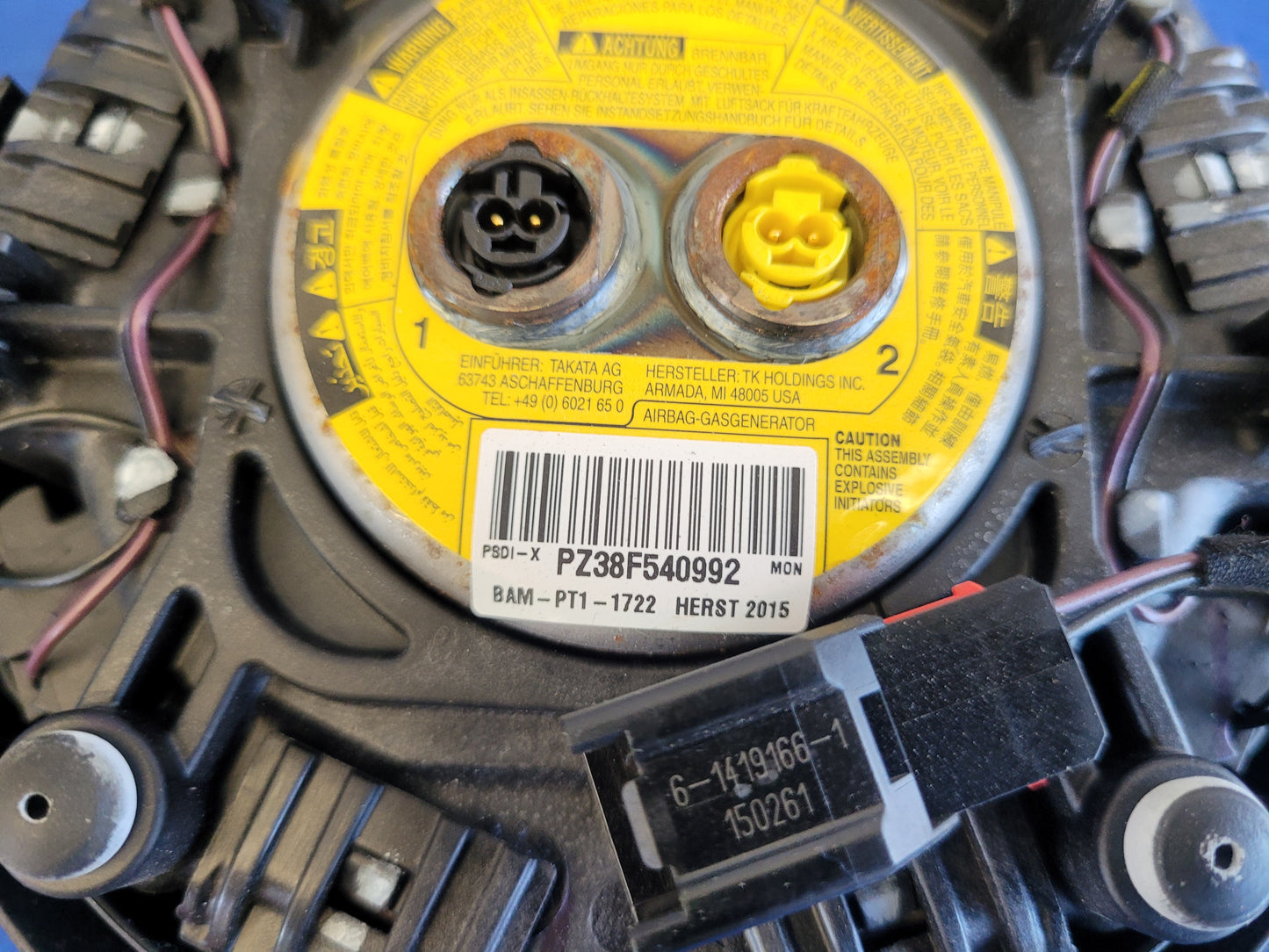 2015-2017 Ford Mustang GT S550 Driver Air Bag Steering Wheel Dash Front 2632 - The Parts Farm