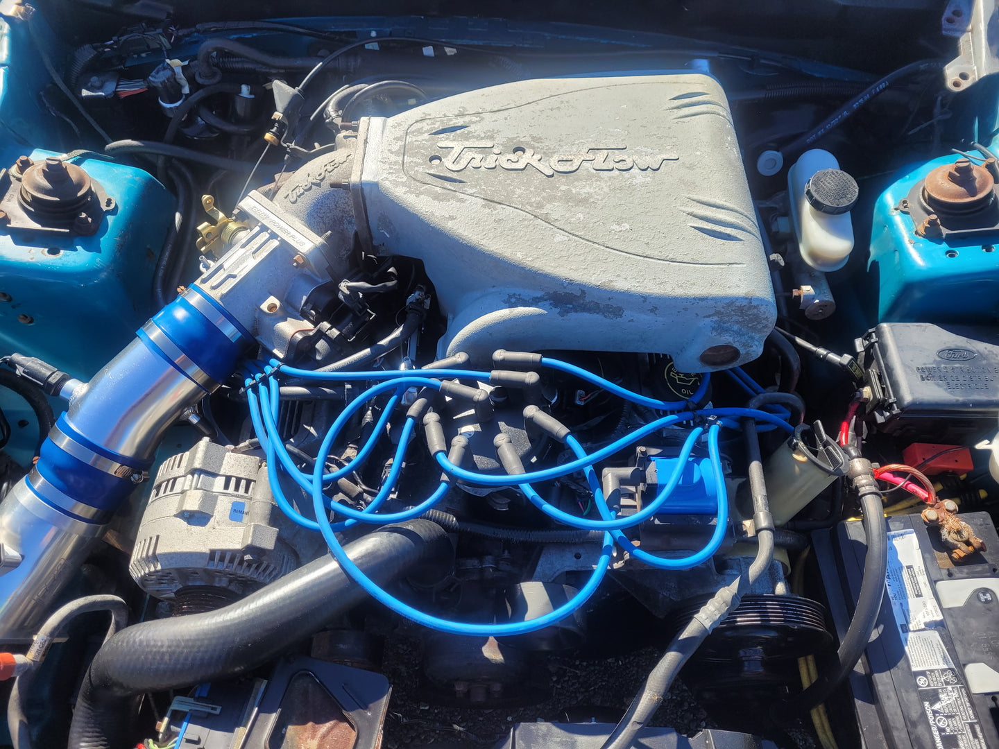 Stock 2646. 1994 Ford Mustang GT Coupe 5.0L V8 Engine T5 Manny Tranny Trick Flow 154k Miles - The Parts Farm