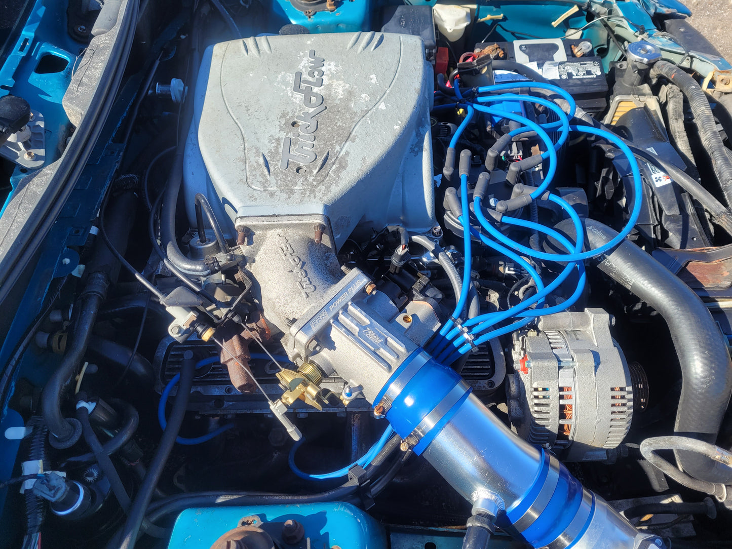Stock 2646. 1994 Ford Mustang GT Coupe 5.0L V8 Engine T5 Manny Tranny Trick Flow 154k Miles - The Parts Farm
