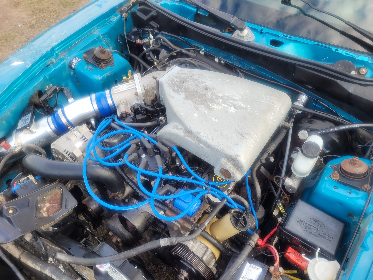 Stock 2646. 1994 Ford Mustang GT Coupe 5.0L V8 Engine T5 Manny Tranny Trick Flow 154k Miles - The Parts Farm