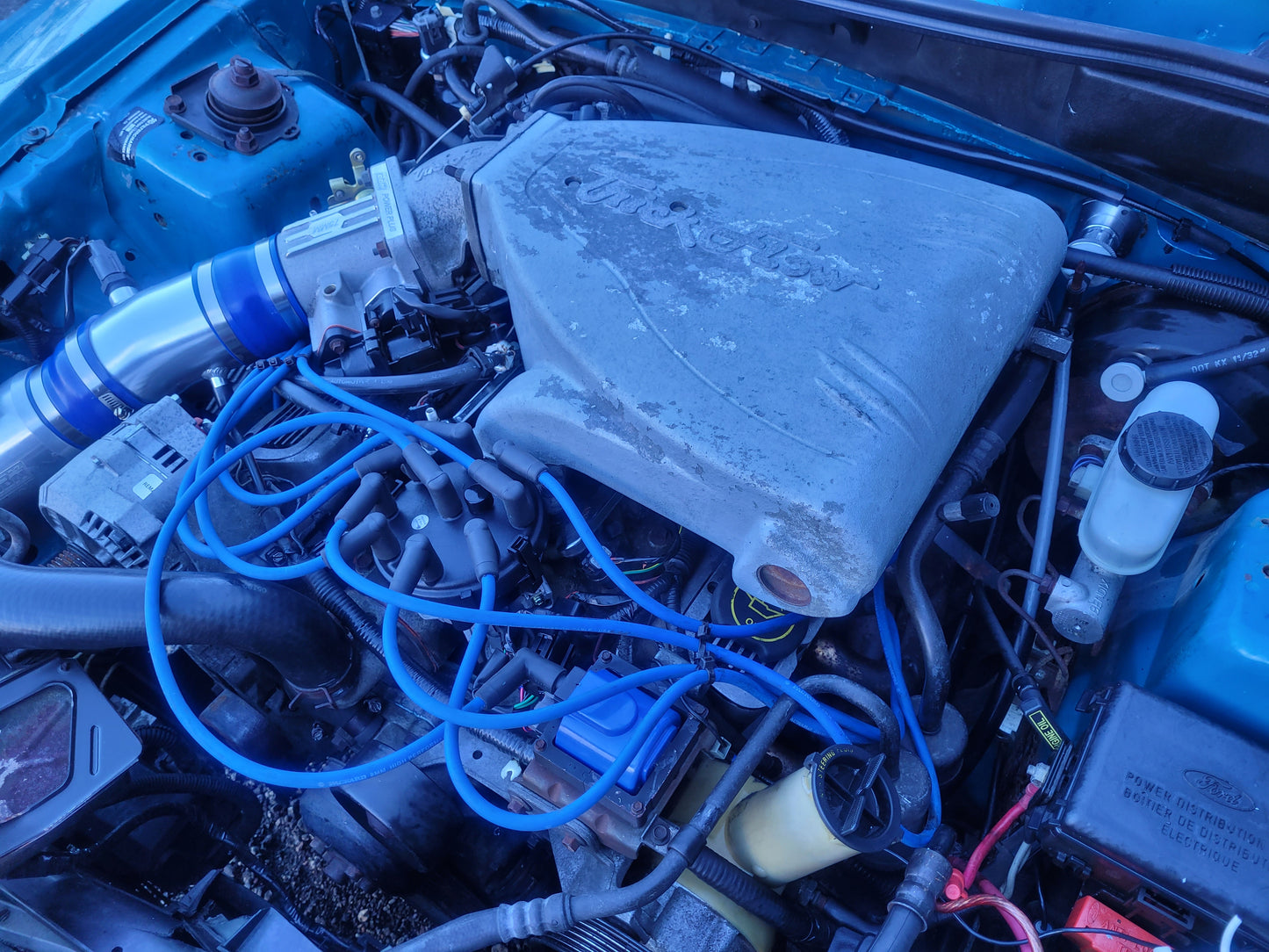 Stock 2646. 1994 Ford Mustang GT Coupe 5.0L V8 Engine T5 Manny Tranny Trick Flow 154k Miles - The Parts Farm