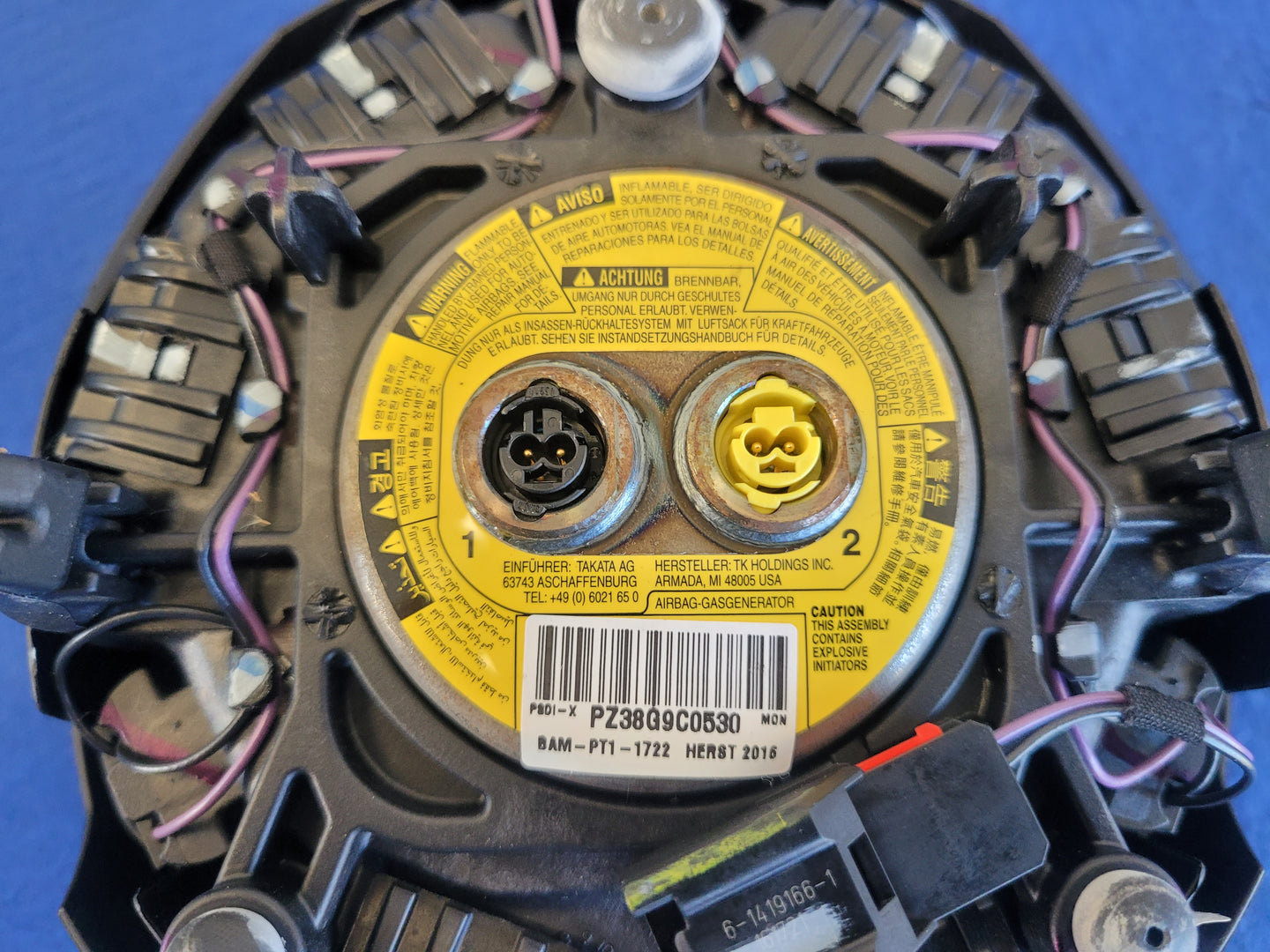 2015-2017 Ford Mustang GT S550 Steering Wheel Air Bag Driver Dash Front 2638 - The Parts Farm