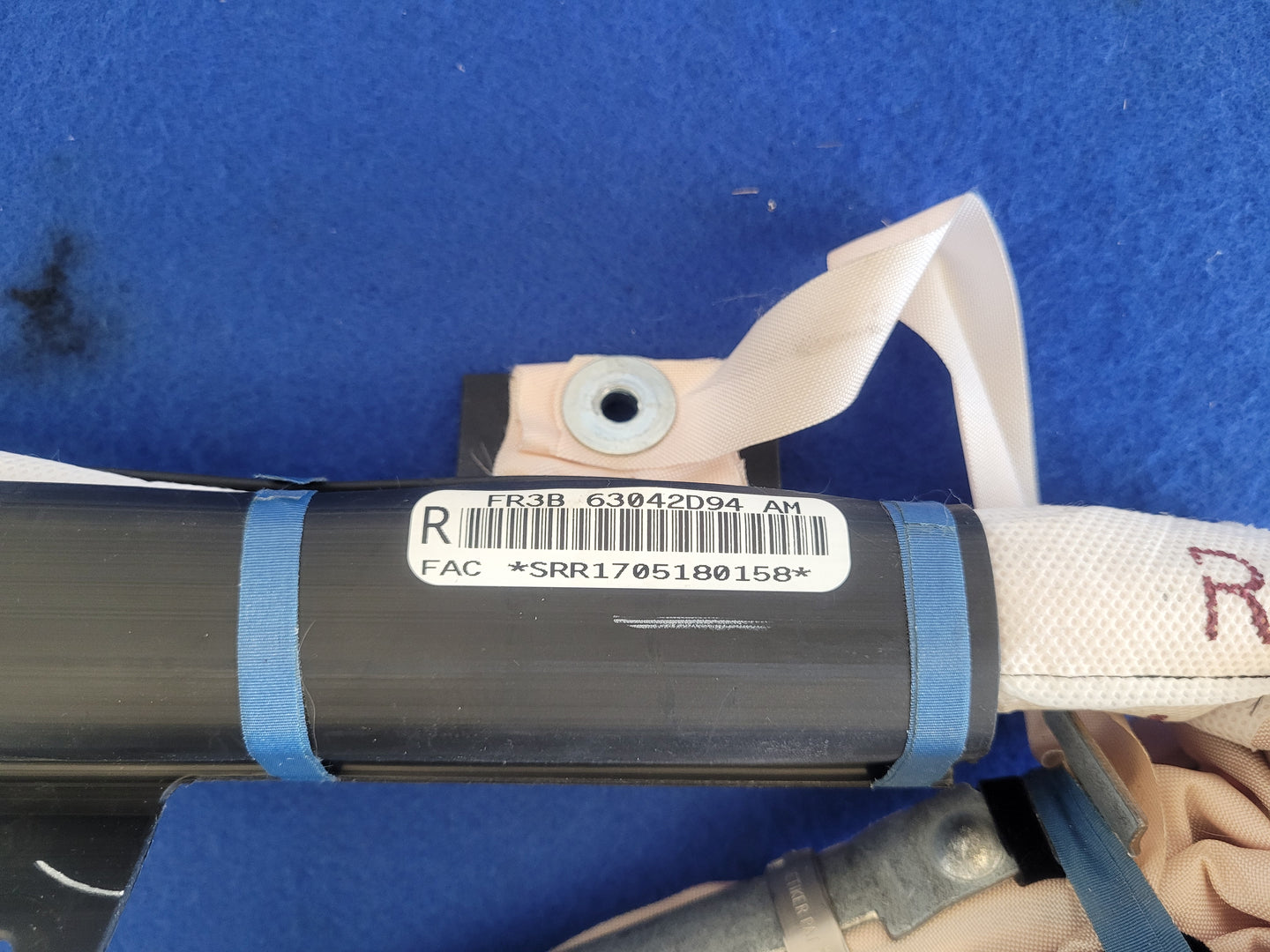 2015-2017 Ford Mustang GT S550 Passenger Upper Roof Curtain Air Bag 2652 - The Parts Farm