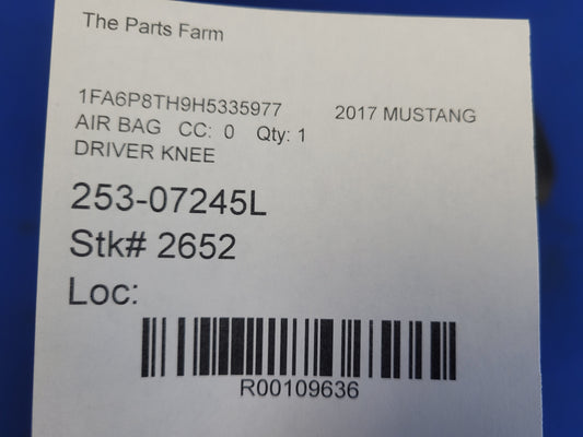 2015-2017 Ford Mustang GT S550 Driver Left Lower Knee Air Bag 2652