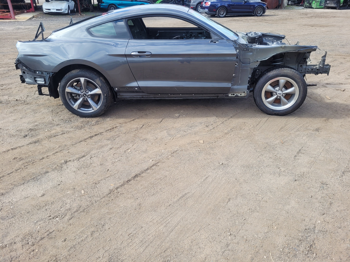 Stock 2652. 2017 Ford Mustang EcoBoost Roller Frame Coupe Clean Title Shell Paint J7 57k - The Parts Farm