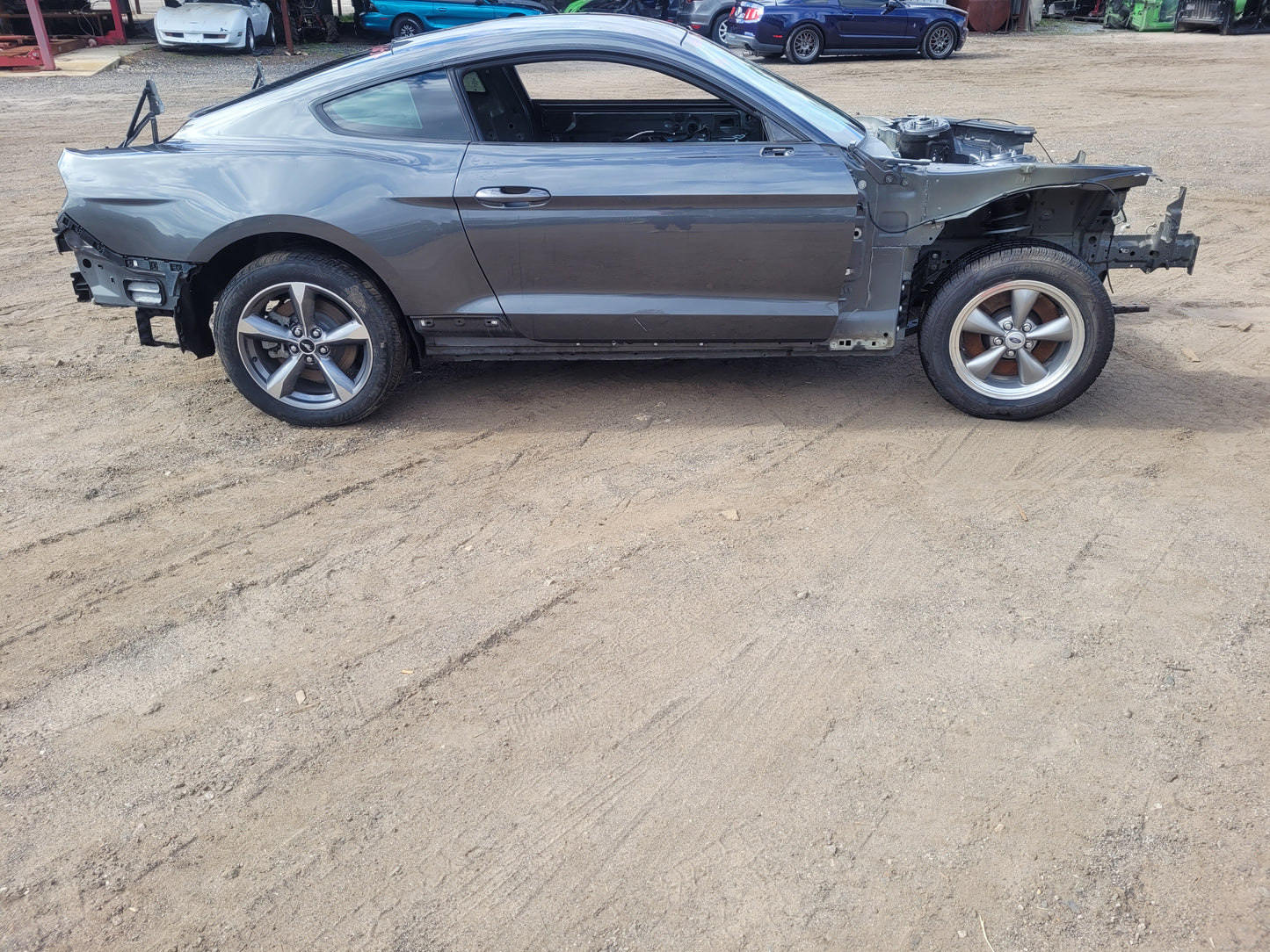 Stock 2652. 2017 Ford Mustang EcoBoost Roller Frame Coupe Clean Title Shell Paint J7 57k - The Parts Farm