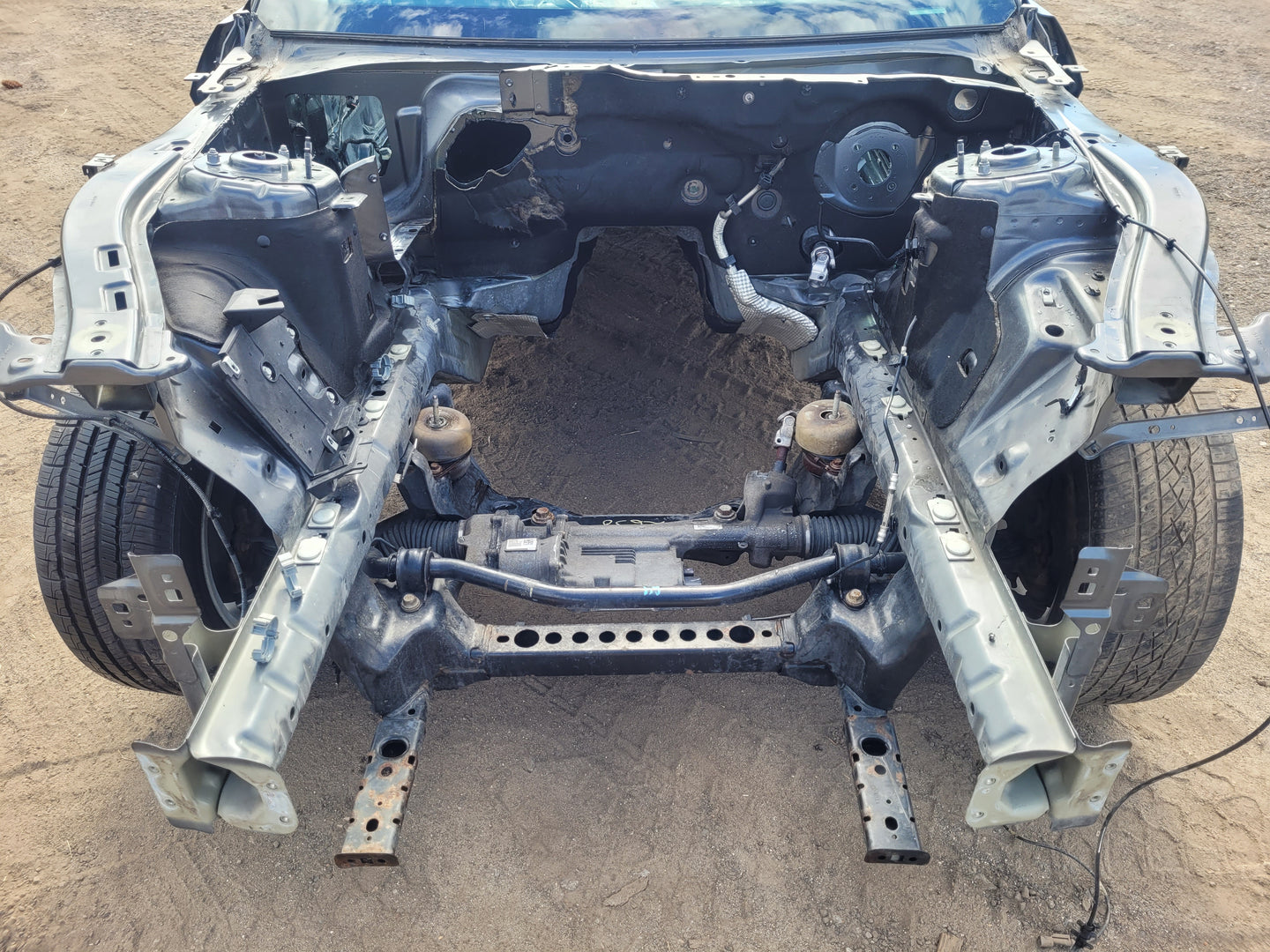 Stock 2652. 2017 Ford Mustang EcoBoost Roller Frame Coupe Clean Title Shell Paint J7 57k - The Parts Farm