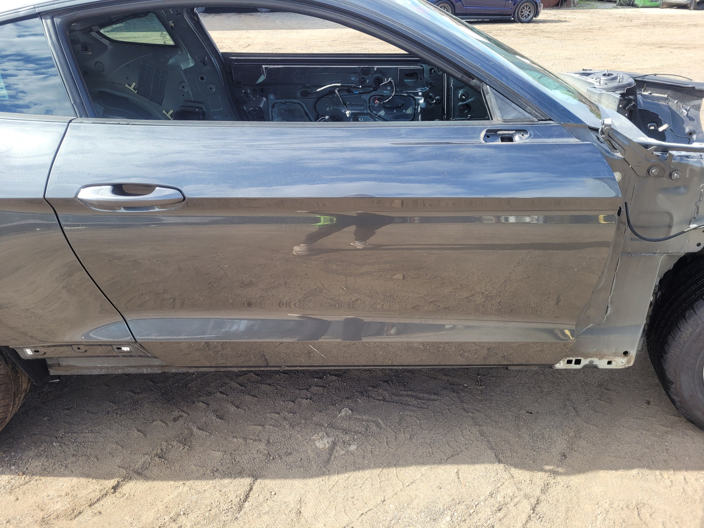 Stock 2652. 2017 Ford Mustang EcoBoost Roller Frame Coupe Clean Title Shell Paint J7 57k - The Parts Farm